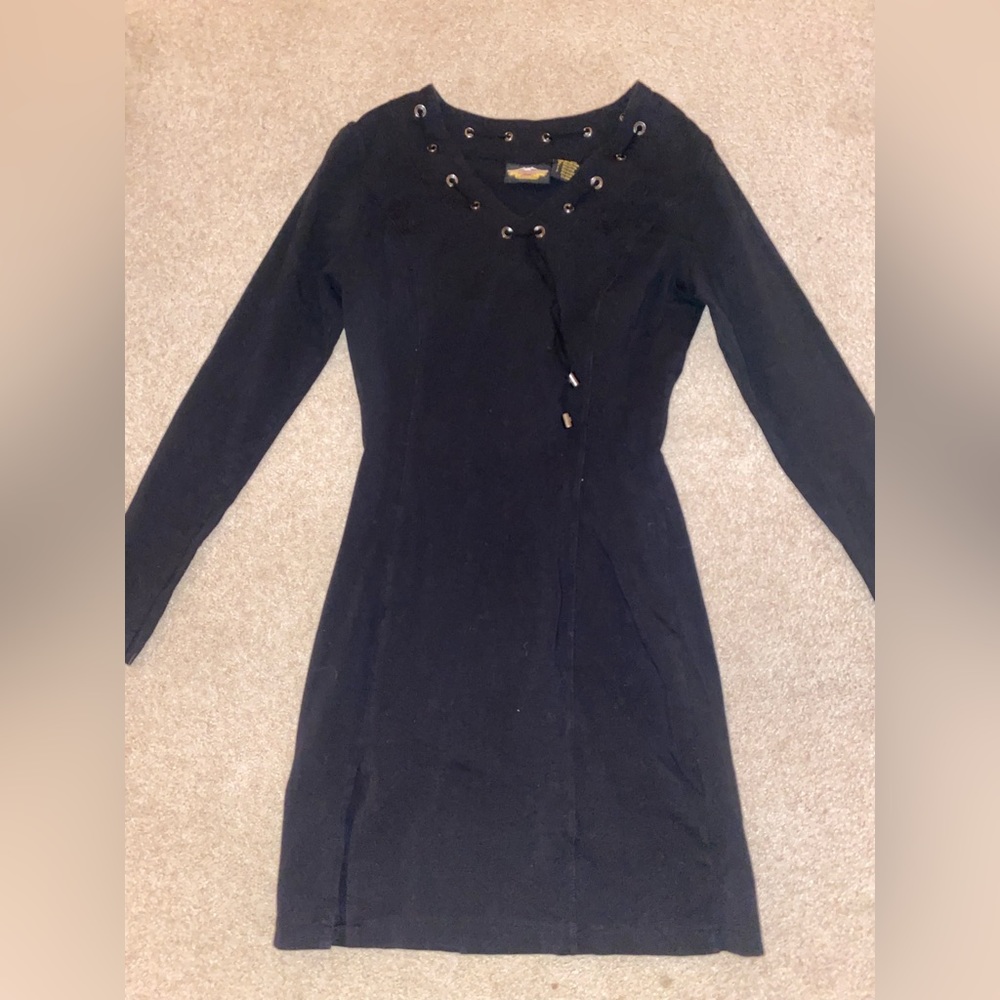 Harley-Davidson Grommet Dress in Black, size small
